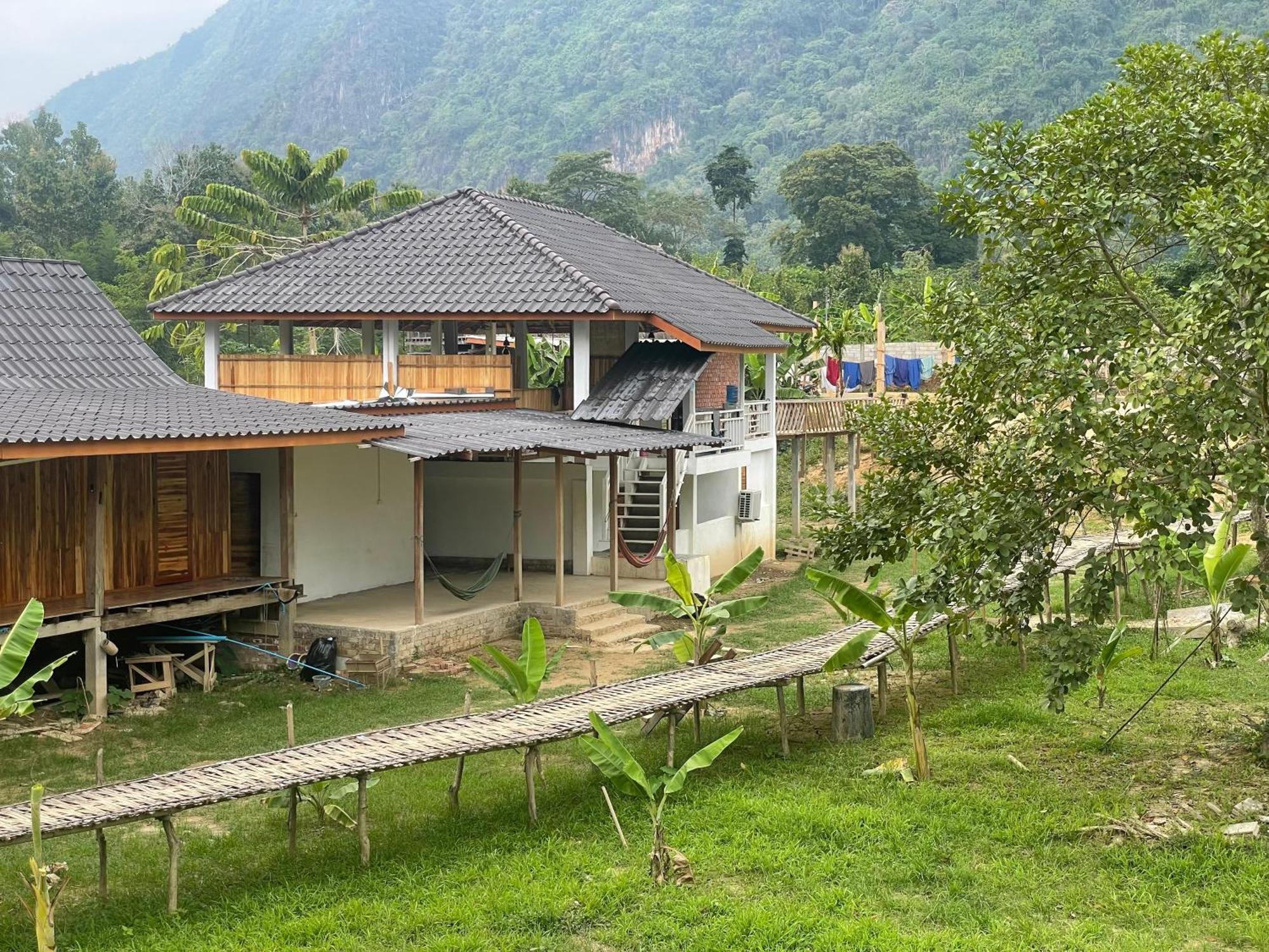 Eco Farm Stay And Hostel Nongkhiaw Kültér fotó