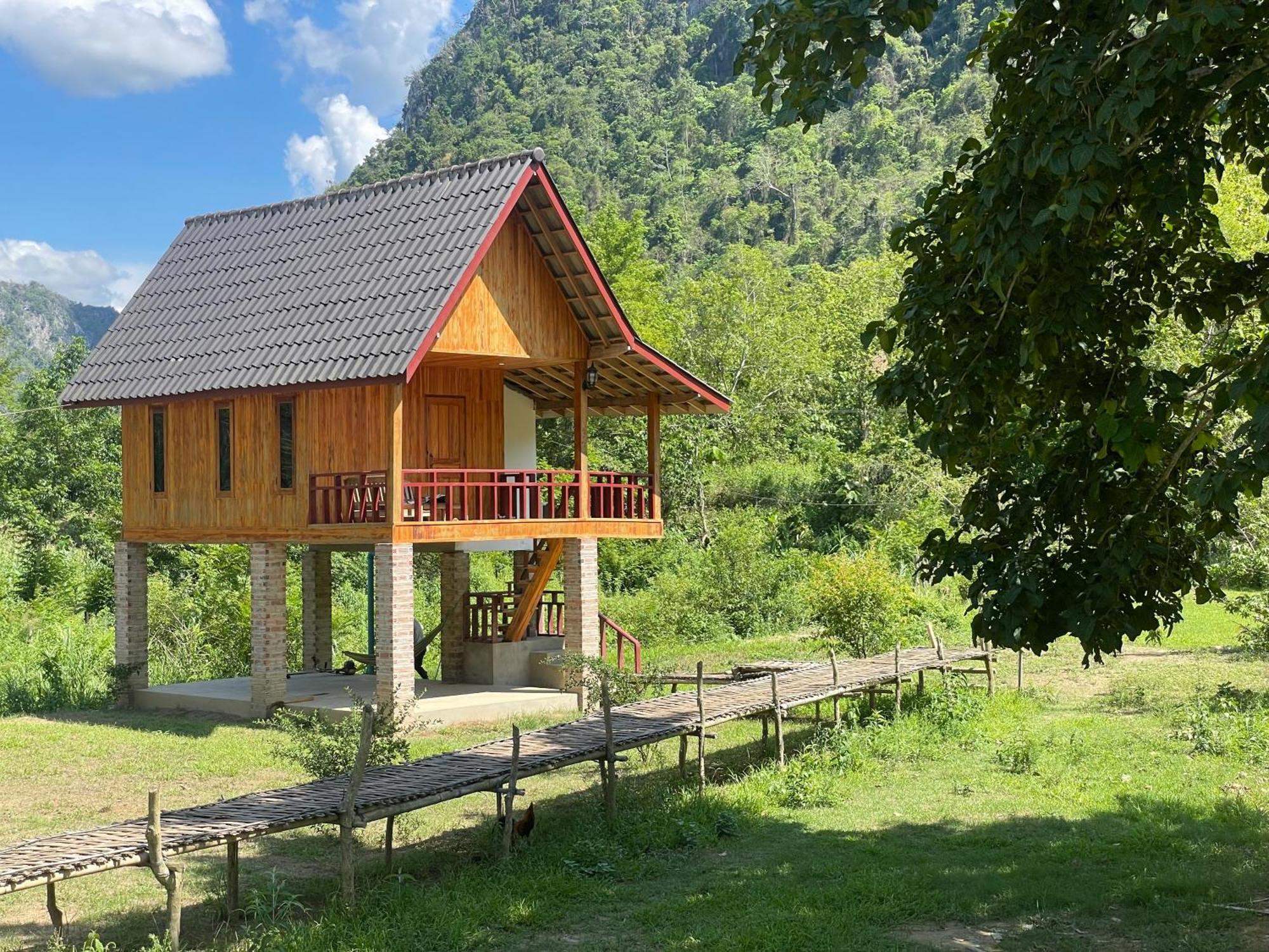 Eco Farm Stay And Hostel Nongkhiaw Kültér fotó